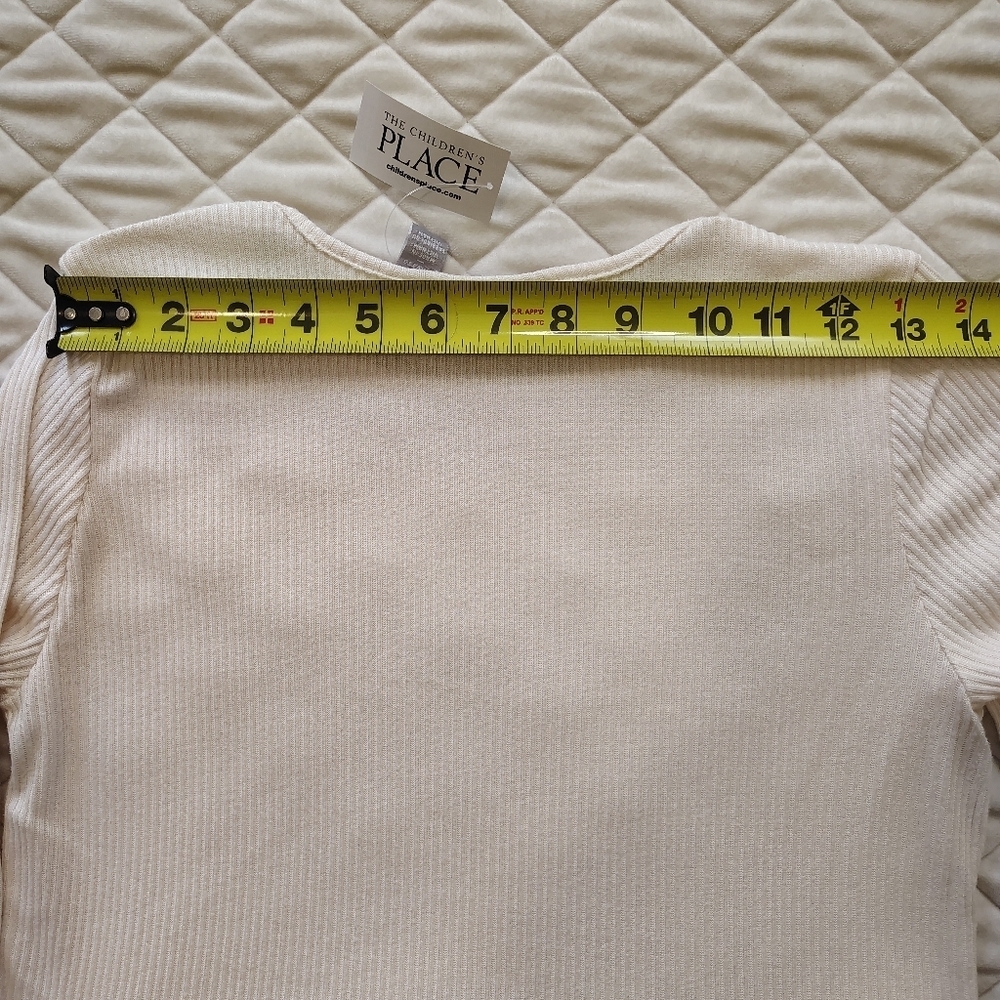 The Children's Place Girls' Long Sleeve Plaid Ribbed Fit and Flare Dress.Size 16 - Picture 13 of 13
